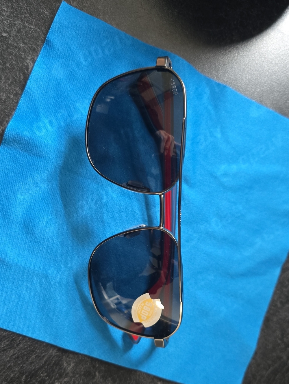 Costa Wader Sunglasses Polarized Red And Black Aviator Style New